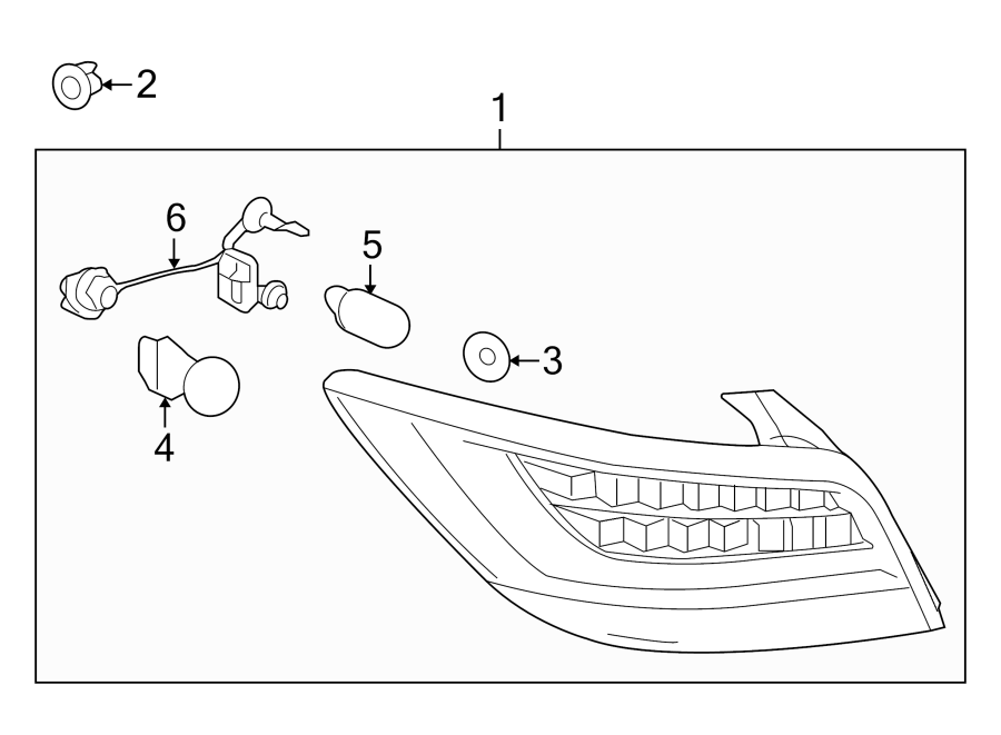 Diagram REAR LAMPS. TAIL LAMPS. for your 2011 Chevrolet Express 2500   