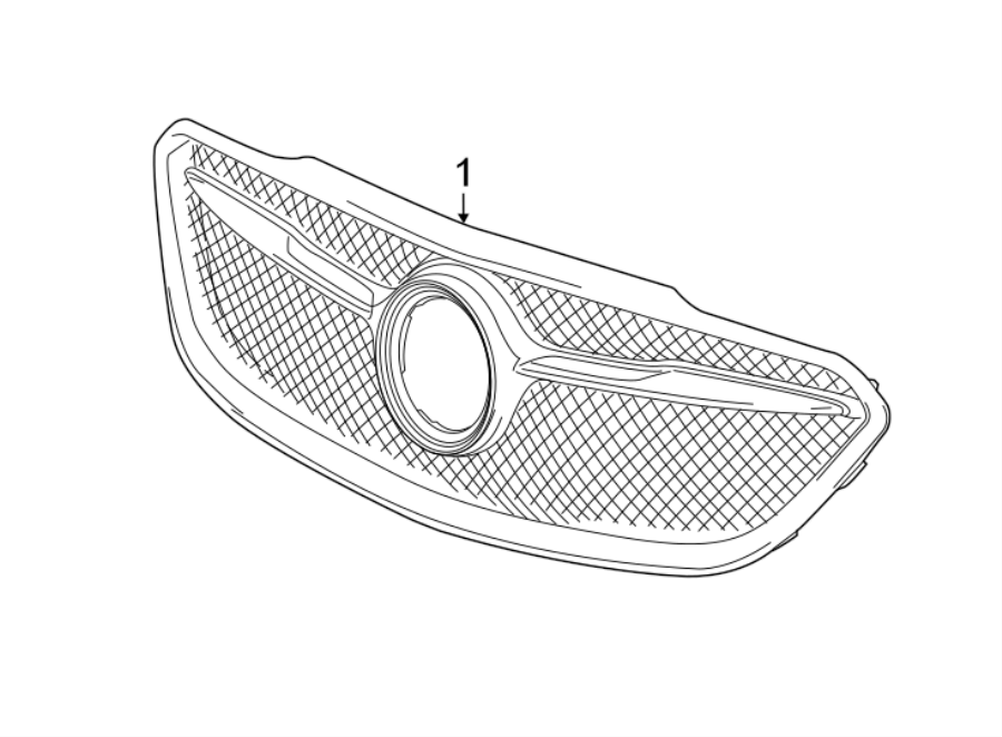 1FRONT BUMPER & GRILLE. GRILLE & COMPONENTS.https://images.simplepart.com/images/parts/motor/fullsize/AH17020.png