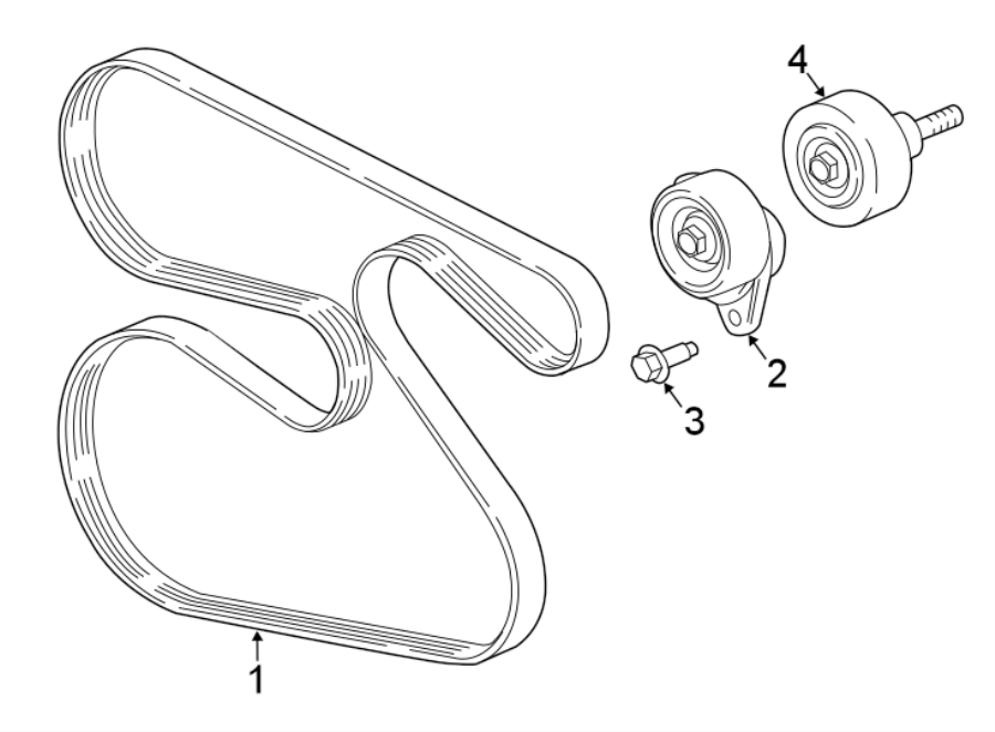 Diagram BELTS & PULLEYS. for your 2017 Chevrolet Camaro  SS Convertible 