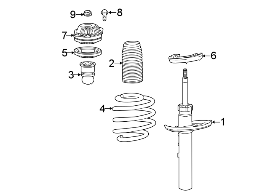 Diagram FRONT SUSPENSION. STRUTS & COMPONENTS. for your 2012 GMC Sierra 2500 HD 6.0L Vortec V8 A/T RWD WT Standard Cab Pickup 