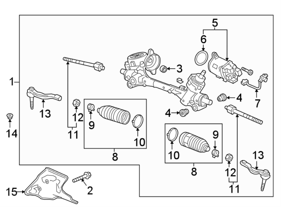 Diagram STEERING GEAR & LINKAGE. for your Pontiac