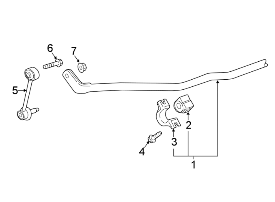 Diagram REAR SUSPENSION. STABILIZER BAR & COMPONENTS. for your 2018 GMC Sierra 2500 HD 6.0L Vortec V8 FLEX A/T 4WD SLE Extended Cab Pickup 