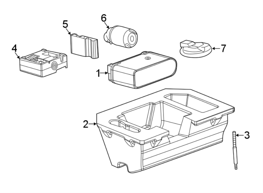 Diagram REAR BODY & FLOOR. JACK & COMPONENTS. for your 2019 Cadillac ATS   