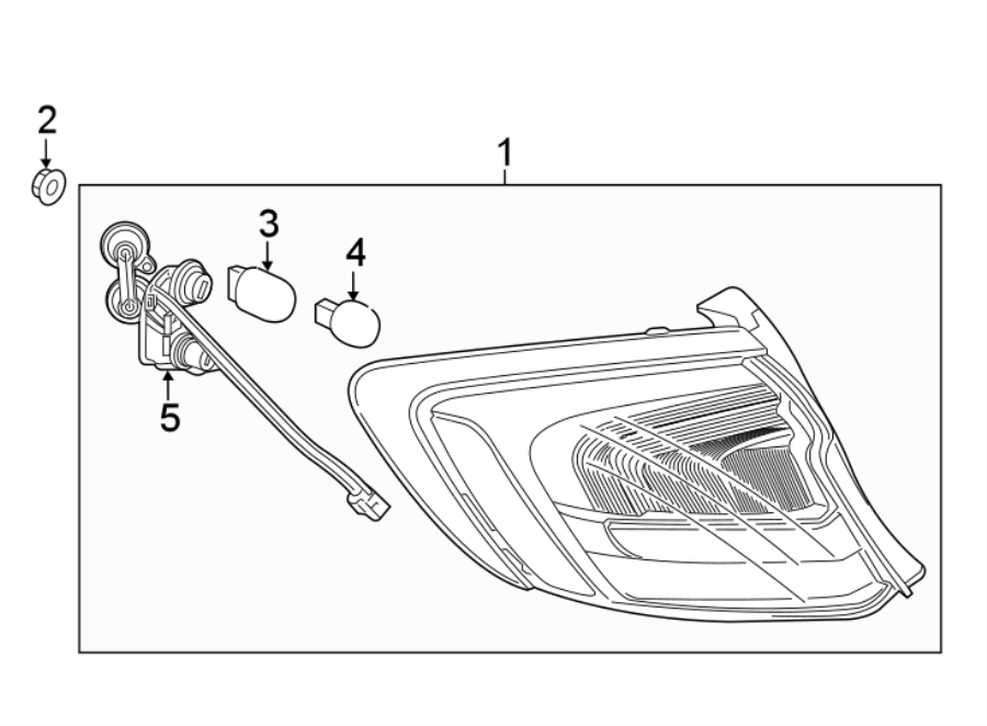 Diagram REAR LAMPS. TAIL LAMPS. for your 2003 GMC Sierra 2500 HD 8.1L Vortec V8 A/T 4WD SLE Standard Cab Pickup 