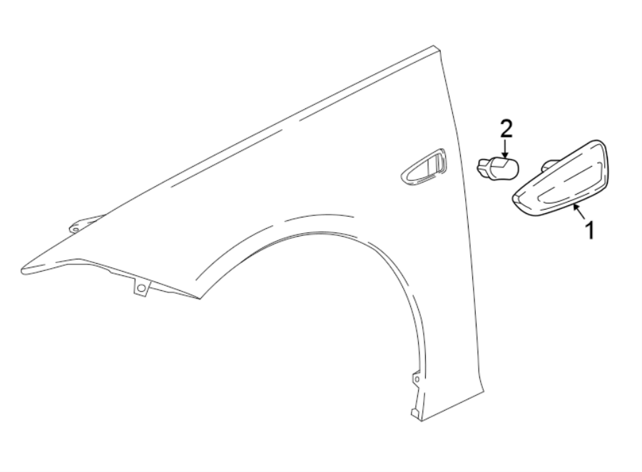 Diagram FRONT LAMPS. SIDE REPEATER LAMPS. for your 2008 Chevrolet Silverado 1500 LS Crew Cab Pickup Fleetside  