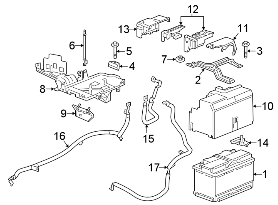 Diagram BATTERY. for your 2005 Chevrolet Equinox   