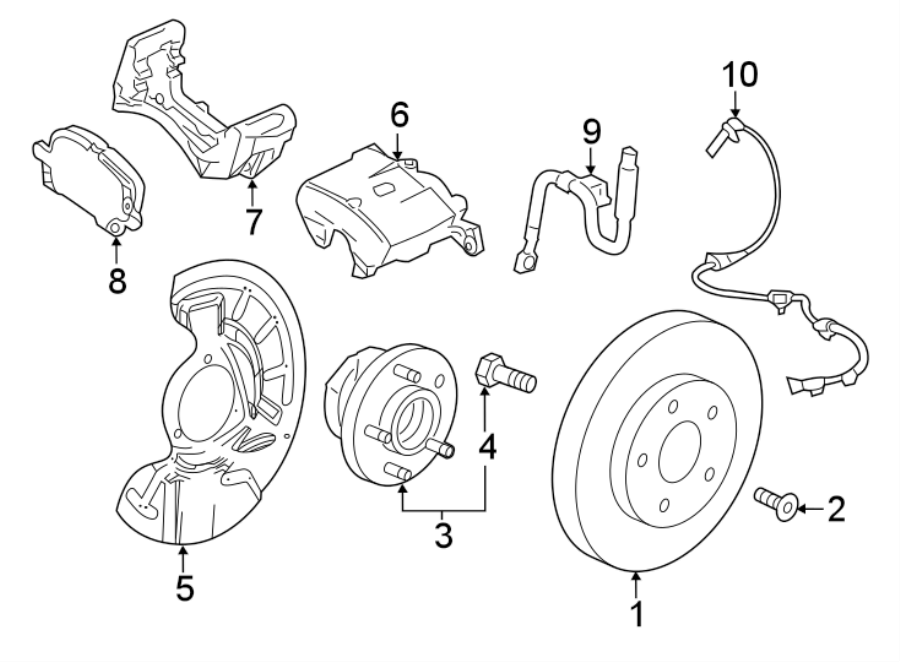 Diagram FRONT SUSPENSION. BRAKE COMPONENTS. for your 2015 GMC Sierra 2500 HD 6.6L Duramax V8 DIESEL A/T 4WD SLE Extended Cab Pickup Fleetside 