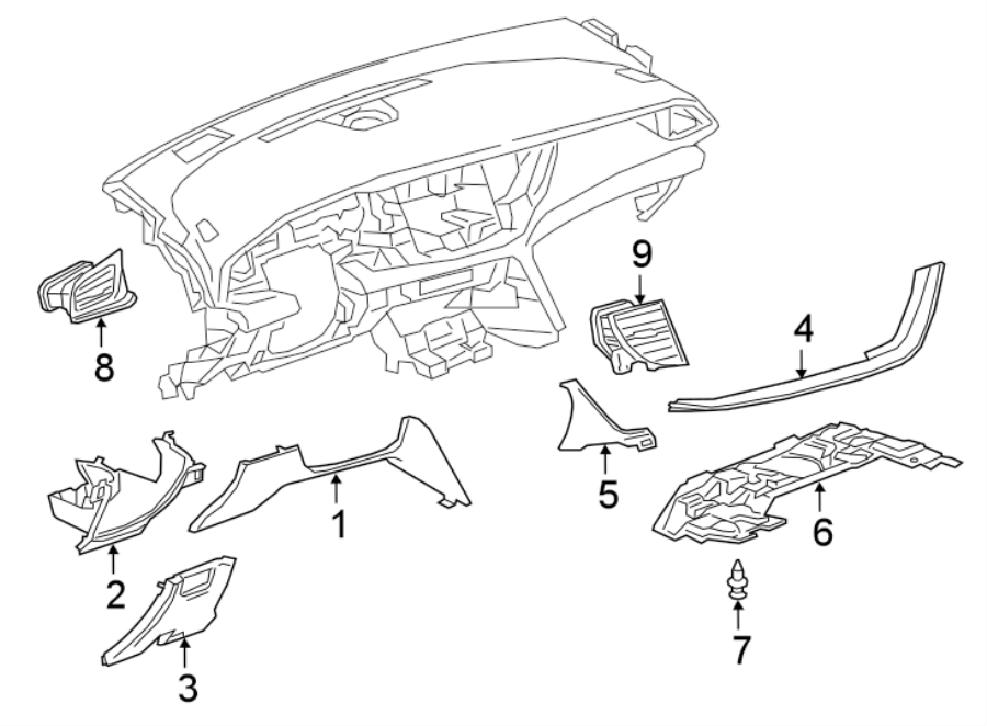 9INSTRUMENT PANEL COMPONENTS.https://images.simplepart.com/images/parts/motor/fullsize/AH18390.png