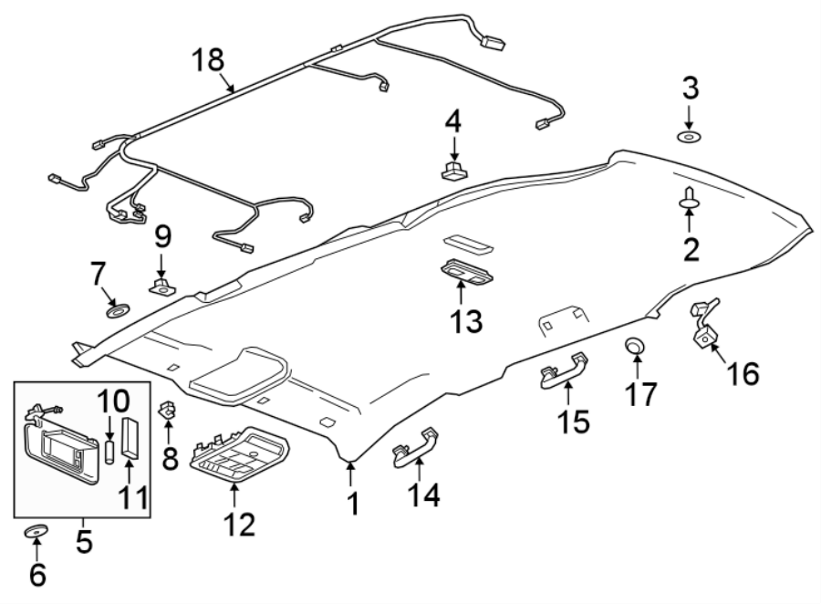 5ROOF. INTERIOR TRIM.https://images.simplepart.com/images/parts/motor/fullsize/AH18492.png