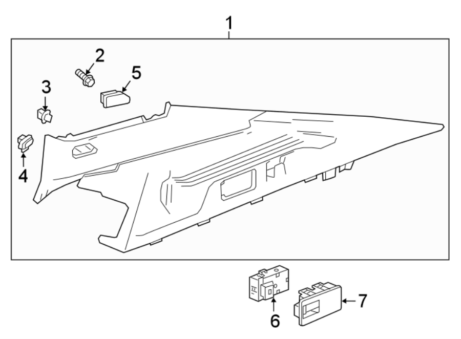 6Quarter panel. Roof. Interior trim.https://images.simplepart.com/images/parts/motor/fullsize/AH18620.png