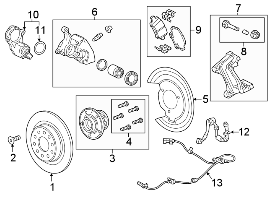 Diagram REAR SUSPENSION. BRAKE COMPONENTS. for your 1985 Chevrolet Camaro   