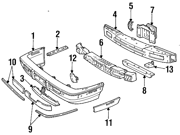 8FRONT BUMPER. BUMPER & COMPONENTS.https://images.simplepart.com/images/parts/motor/fullsize/AH88012.png