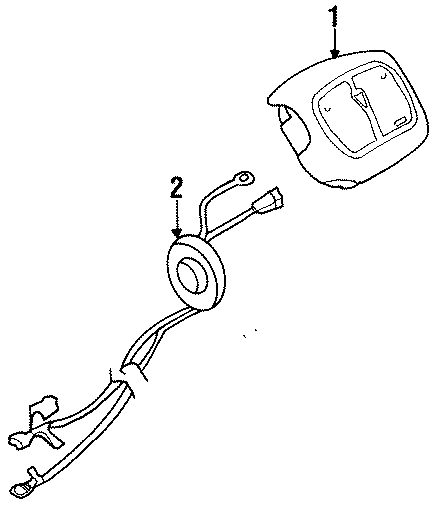 Diagram RESTRAINT SYSTEMS. AIR BAG COMPONENTS. for your 2022 Chevrolet Traverse    