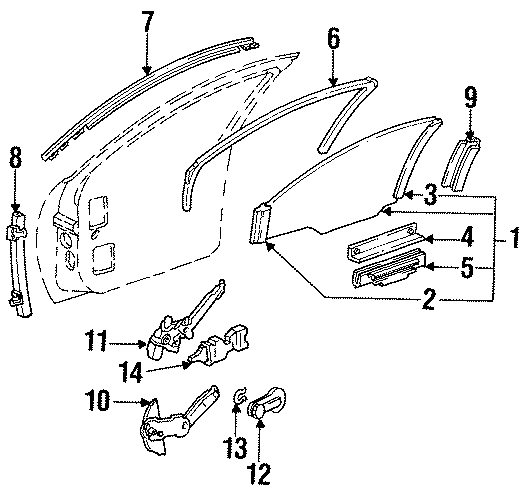 11FRONT DOOR. GLASS & HARDWARE.https://images.simplepart.com/images/parts/motor/fullsize/AH88410.png