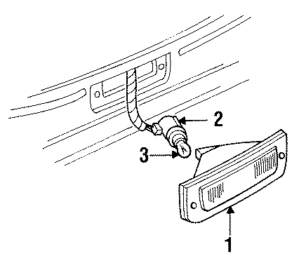 Diagram REAR LAMPS. BACKUP LAMPS. for your 1998 Buick Century   