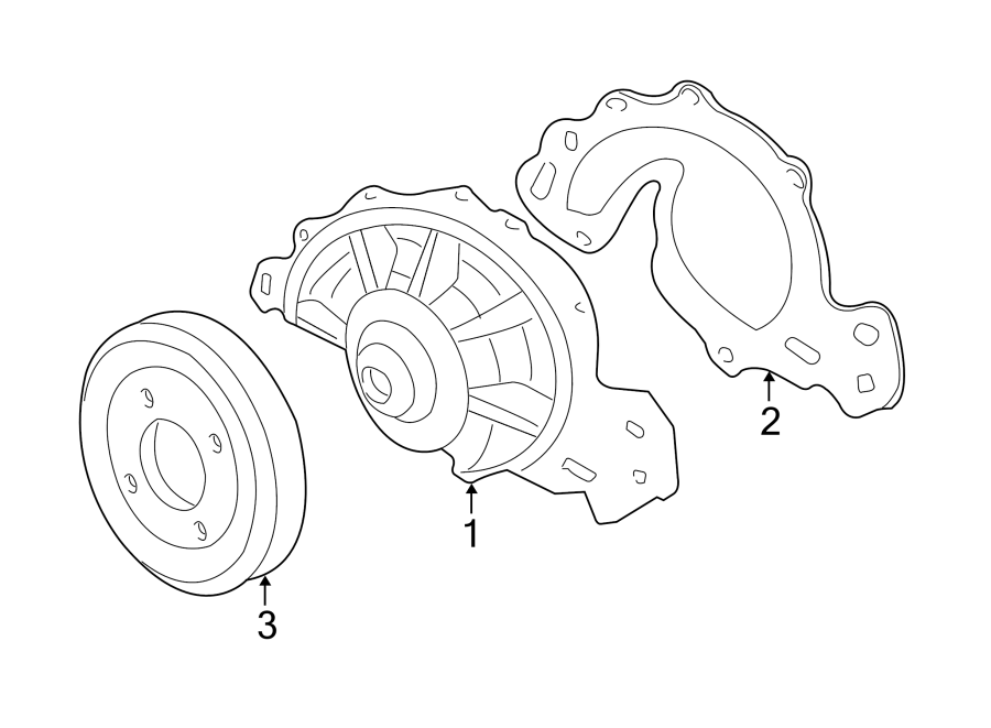 Diagram WATER PUMP. for your 2018 Buick Regal Sportback   