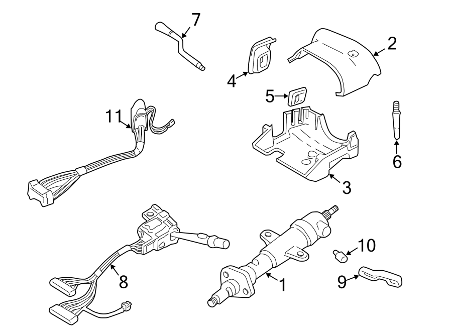 7SHROUD. STEERING COLUMN ASSEMBLY. SWITCHES & LEVERS.https://images.simplepart.com/images/parts/motor/fullsize/AH97200.png