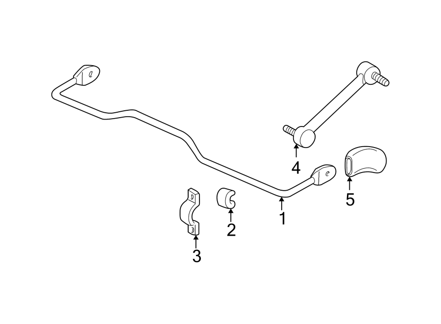 Diagram REAR SUSPENSION. STABILIZER BAR & COMPONENTS. for your 2013 GMC Sierra 2500 HD  SLT Extended Cab Pickup 