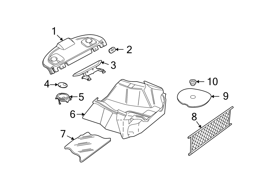 Diagram REAR BODY & FLOOR. INTERIOR TRIM. for your 2013 Chevrolet Express 3500   