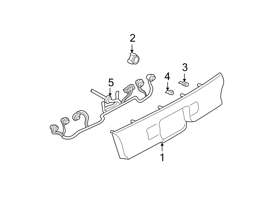 Diagram REAR LAMPS. BACKUP LAMPS. for your 2005 Chevrolet Silverado   