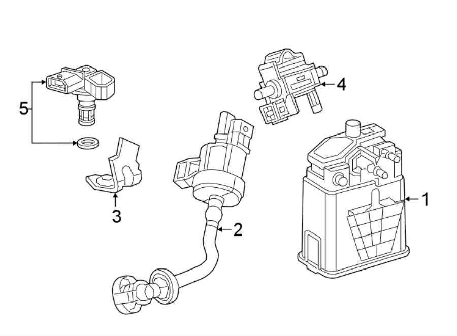 Diagram EMISSION SYSTEM. EMISSION COMPONENTS. for your Buick Regal TourX  