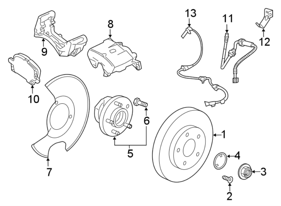 Diagram FRONT SUSPENSION. BRAKE COMPONENTS. for your Chevrolet