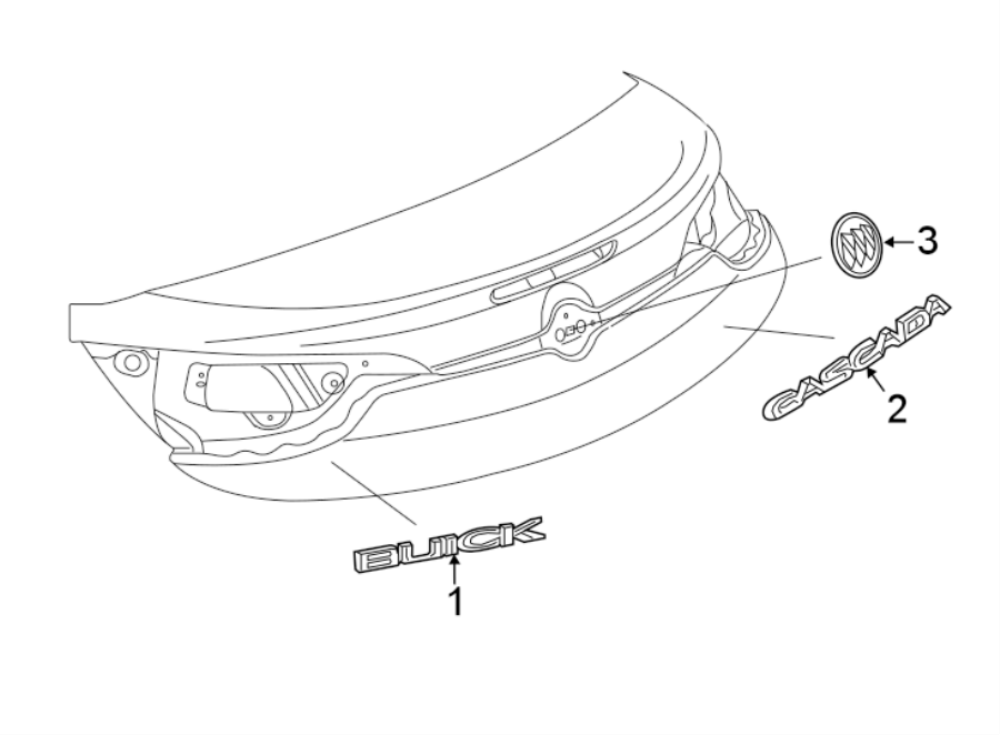 1TRUNK LID. EXTERIOR TRIM.https://images.simplepart.com/images/parts/motor/fullsize/AJ16520.png