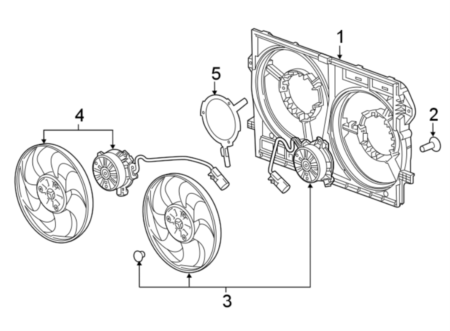 Diagram COOLING FAN. for your 2017 GMC Sierra 2500 HD 6.0L Vortec V8 FLEX A/T RWD SLE Standard Cab Pickup 