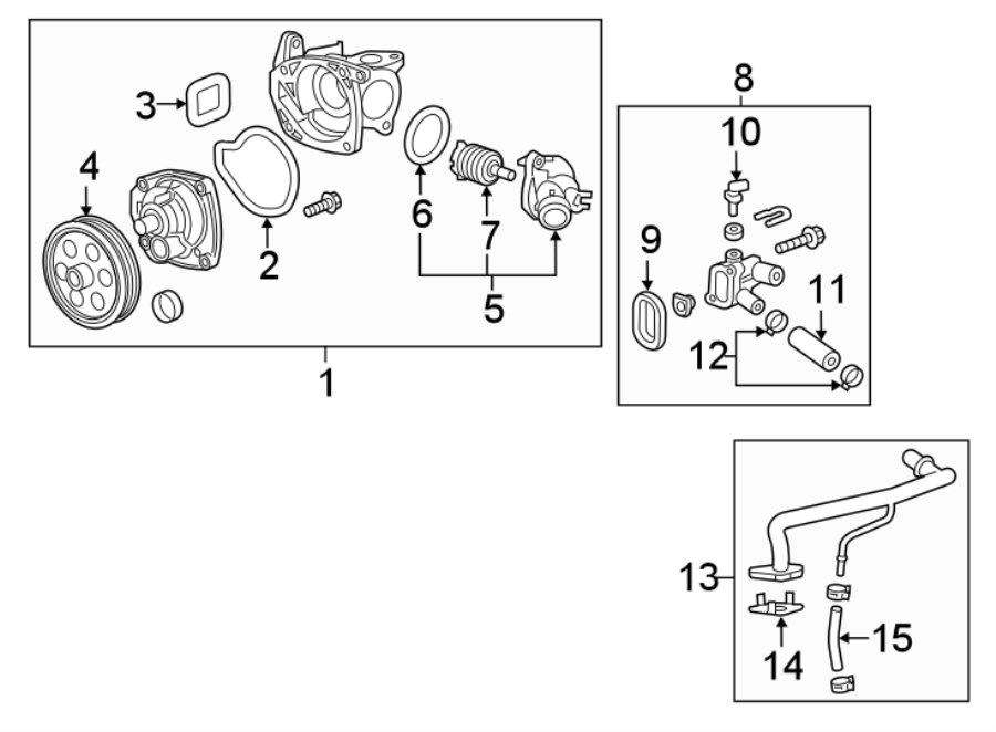 Diagram WATER PUMP. for your Buick