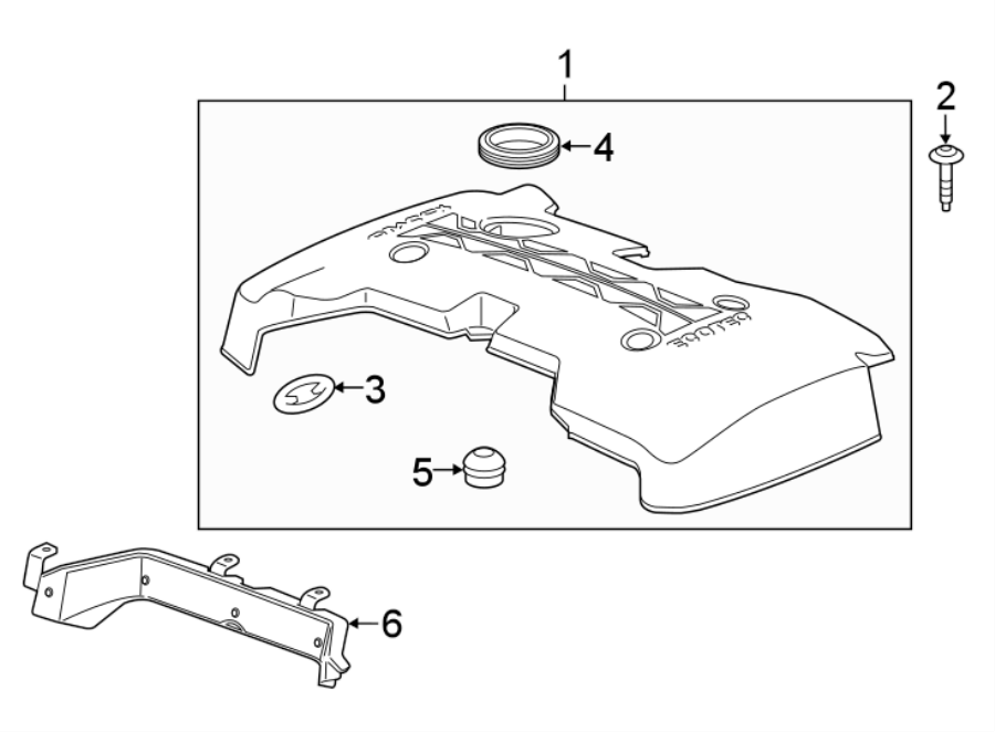 6ENGINE / TRANSAXLE. ENGINE APPEARANCE COVER.https://images.simplepart.com/images/parts/motor/fullsize/AK16207.png