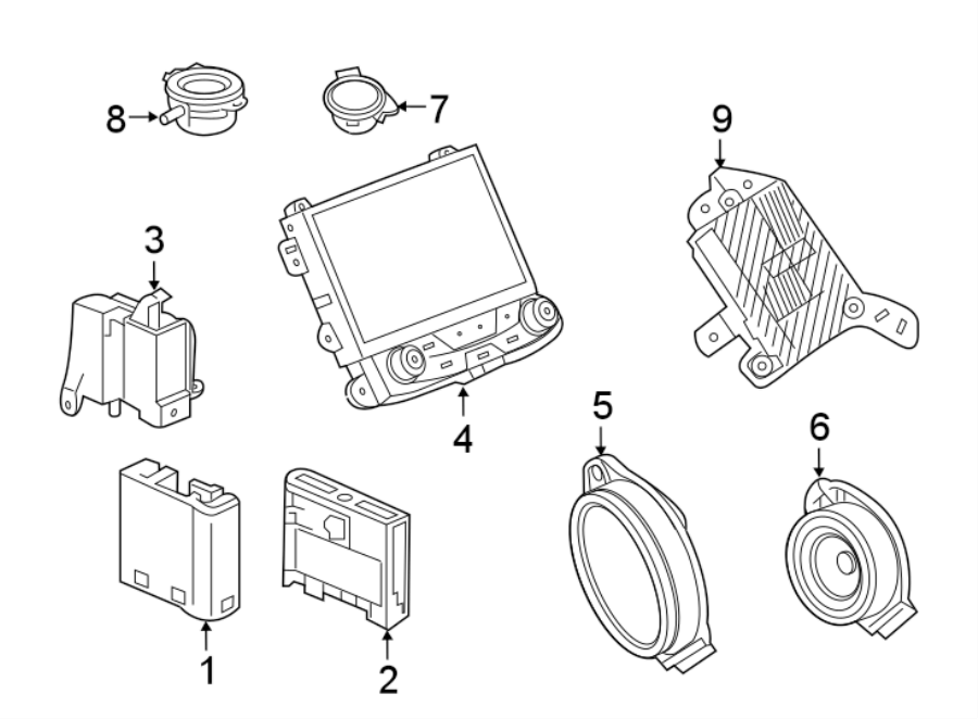 Diagram INSTRUMENT PANEL. SOUND SYSTEM. for your 2004 Buick Century   