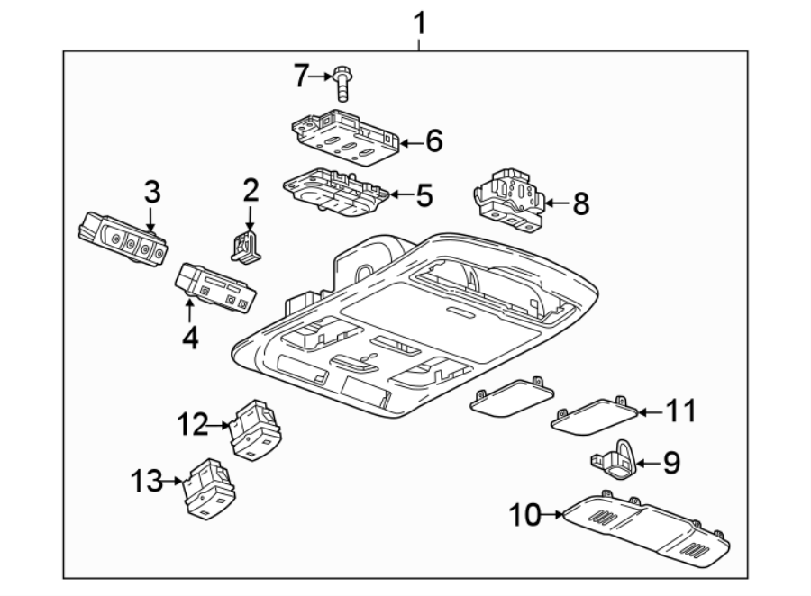 OVERHEAD CONSOLE. Diagram