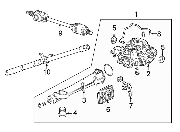 Diagram REAR SUSPENSION. AXLE & DIFFERENTIAL. for your 2012 GMC Sierra 2500 HD 6.6L Duramax V8 DIESEL A/T RWD SLE Crew Cab Pickup 