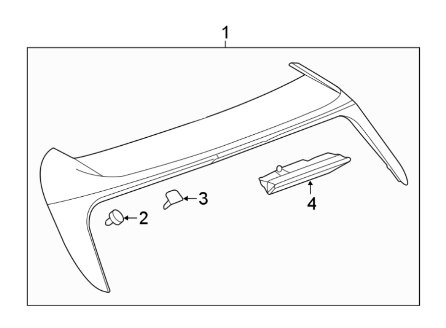 Diagram LIFT GATE. SPOILER. for your 2013 Chevrolet Sonic   