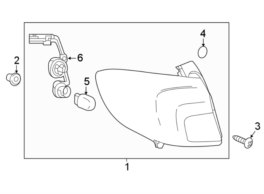 Diagram REAR LAMPS. TAIL LAMPS. for your 2019 Chevrolet Camaro   