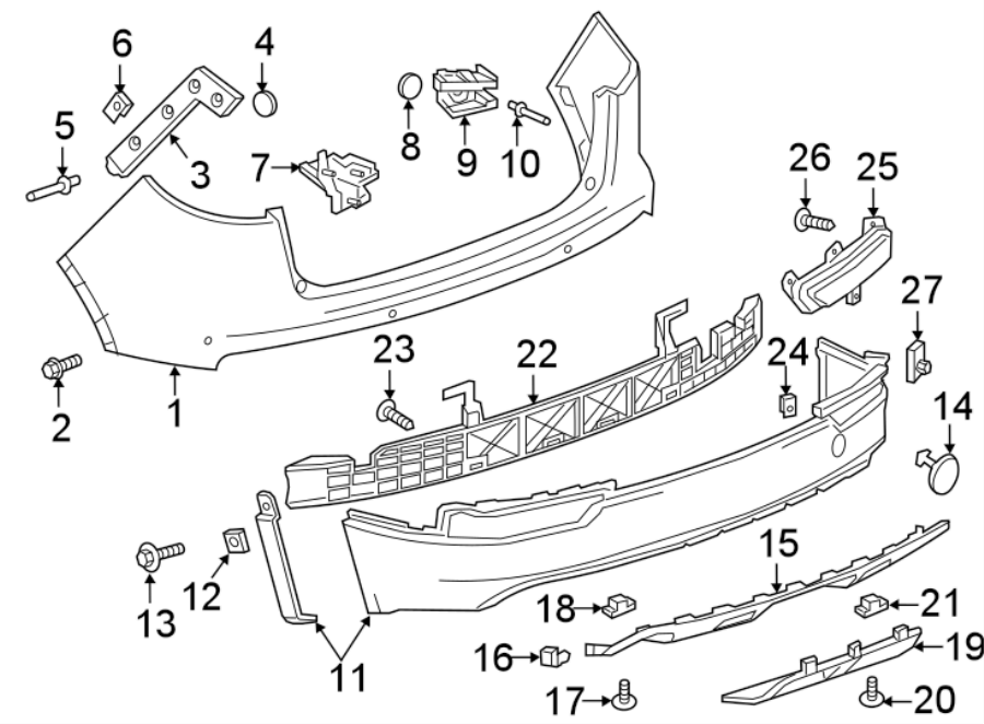 9REAR BUMPER. BUMPER & COMPONENTS.https://images.simplepart.com/images/parts/motor/fullsize/AK16615.png