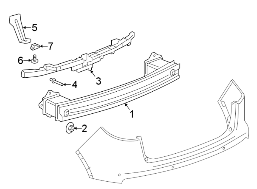 1REAR BUMPER. BUMPER & COMPONENTS.https://images.simplepart.com/images/parts/motor/fullsize/AK16620.png