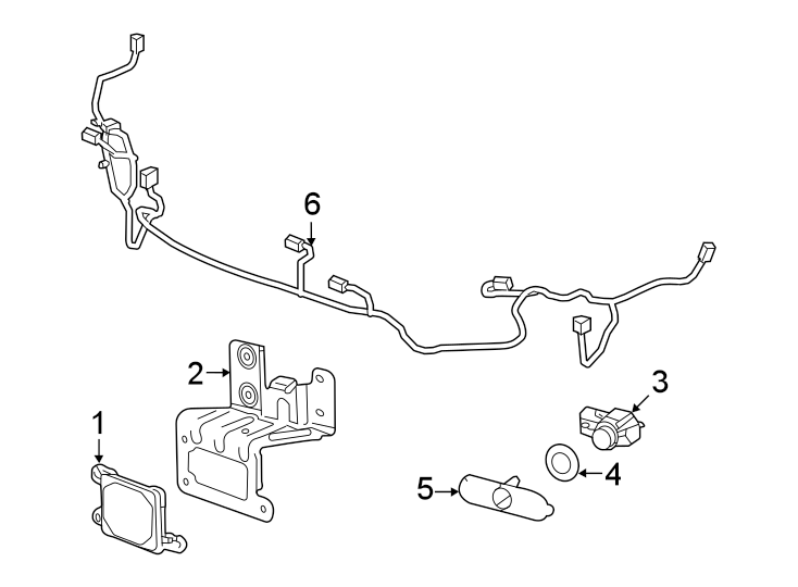 Front bumper & grille. Bumper & components. Diagram