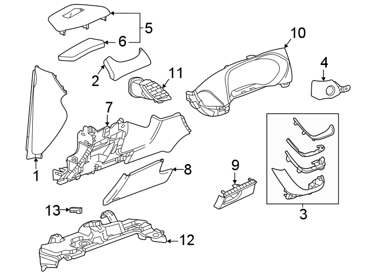 3Instrument panel components.https://images.simplepart.com/images/parts/motor/fullsize/AK16810.png