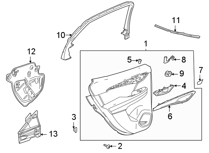 1Rear door. Interior trim.https://images.simplepart.com/images/parts/motor/fullsize/AK16896.png