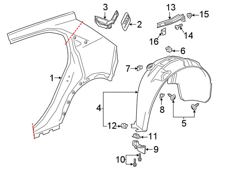 9Quarter panel & components.https://images.simplepart.com/images/parts/motor/fullsize/AK16898.png