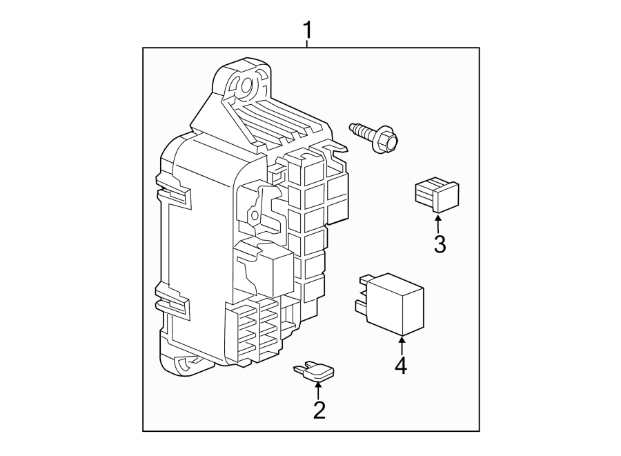 Diagram FUSE & RELAY. for your 2021 Chevrolet Camaro LT Coupe 2.0L Ecotec A/T 