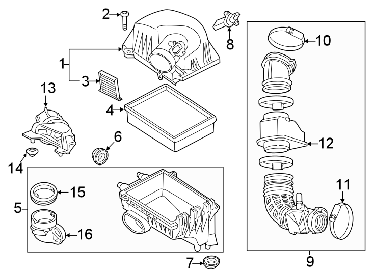 ENGINE / TRANSAXLE. AIR INTAKE. Diagram