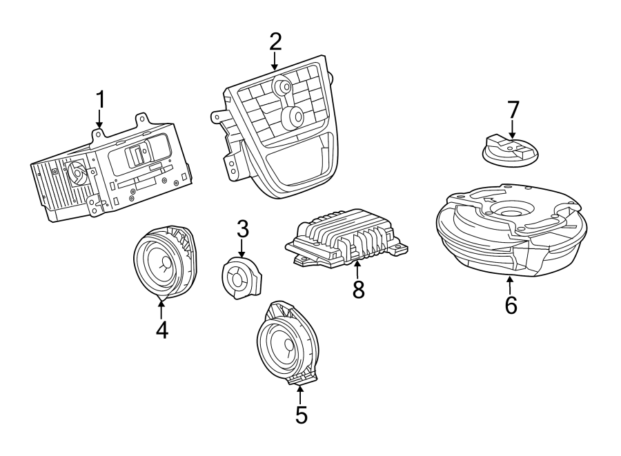 Diagram INSTRUMENT PANEL. SOUND SYSTEM. for your 2018 Chevrolet Equinox LS Sport Utility 1.5L Ecotec A/T FWD 