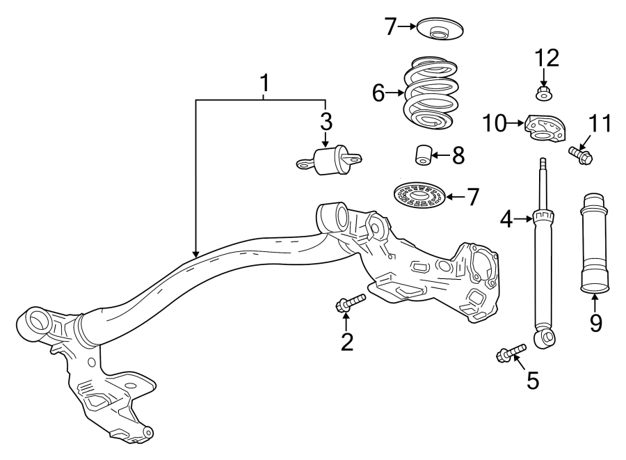 Diagram REAR SUSPENSION. SUSPENSION COMPONENTS. for your 2014 GMC Sierra 2500 HD 6.0L Vortec V8 CNG A/T 4WD WT Standard Cab Pickup 