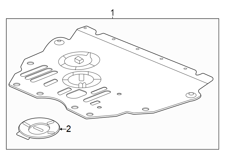 Diagram Radiator support. Splash shields. for your 2012 GMC Sierra 2500 HD 6.6L Duramax V8 DIESEL A/T 4WD WT Standard Cab Pickup Fleetside 