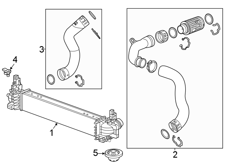 Diagram Intercooler. for your 2020 GMC Sierra 1500   