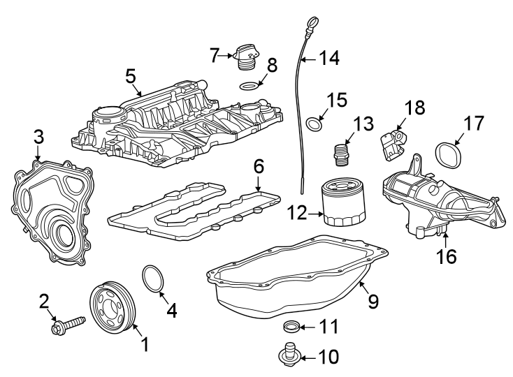 Diagram Engine / transaxle. Engine parts. for your 2005 Chevrolet Suburban 1500   