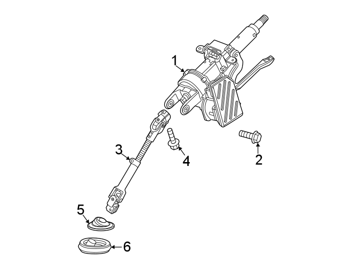 6Steering column assembly.https://images.simplepart.com/images/parts/motor/fullsize/AN20405.png