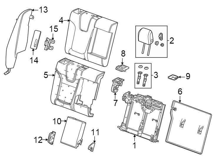 7Seats & tracks. Rear seat components.https://images.simplepart.com/images/parts/motor/fullsize/AN20540.png